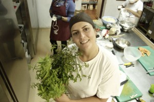 Ágata, responsable del taller de cocina